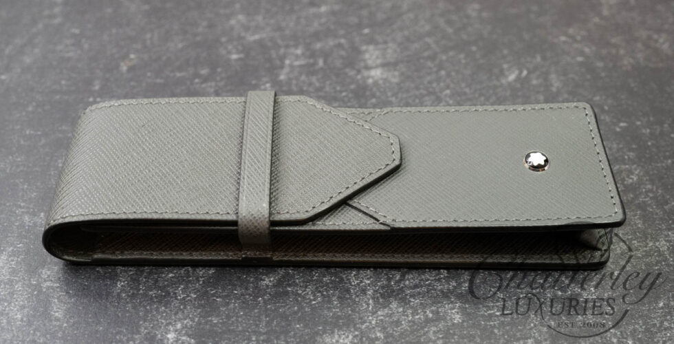 Montblanc Sartorial Forged Iron 2 Pen Leather Pouch Case