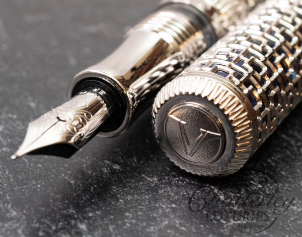 Chatterley/Visconti Limited Edition X/8 Palladium Skeleton Looking East Fountain Pen - Image 3