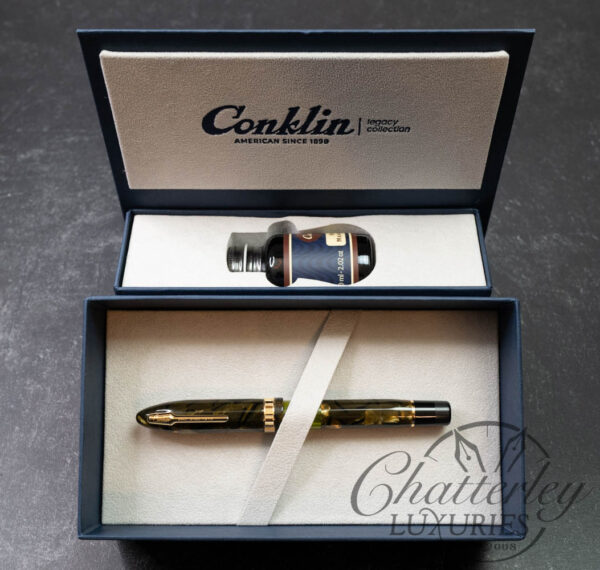 Conklin Nozac Saft Green Celluloid Limited Edition Fountain Pen - Image 2