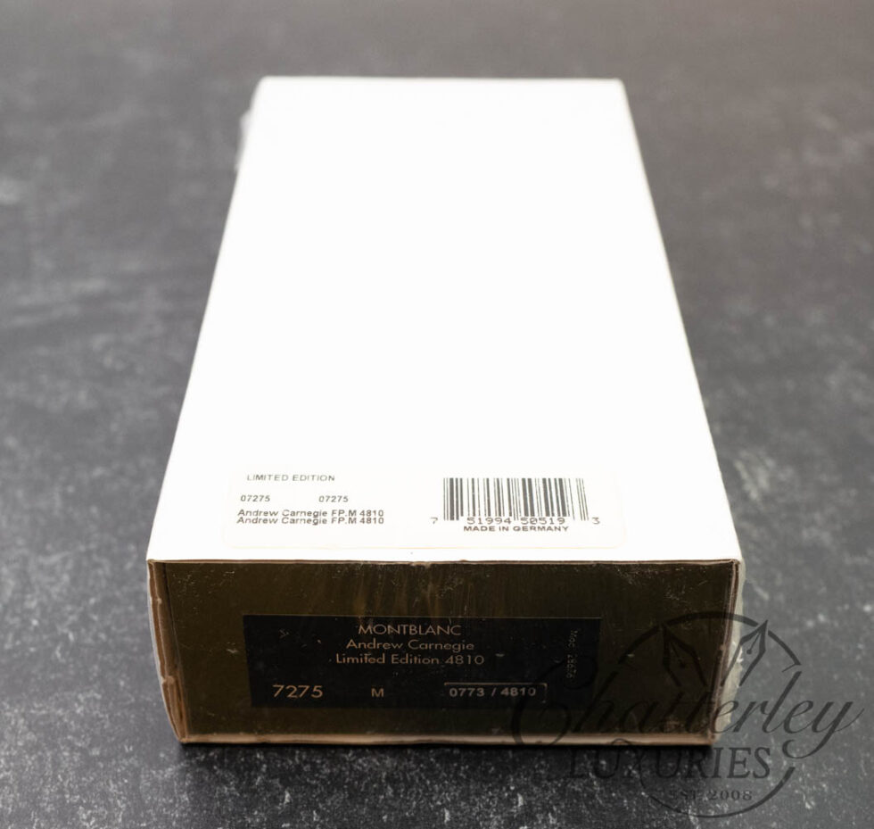 Montblanc Andrew Carnegie Limited Edition 4810 Fountain Pen (SEALED)