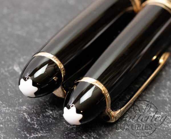 Montblanc Executive Gift Set Document Marker and LeGrand Ballpoint Pen with Leather 2 Pen Pouch - Image 4