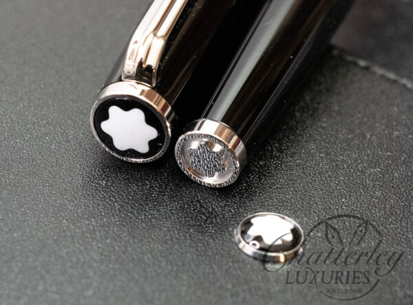 Montblanc PIX Black Rollerball and Meisterstück Black Leather Business Card Holder Set - Image 4