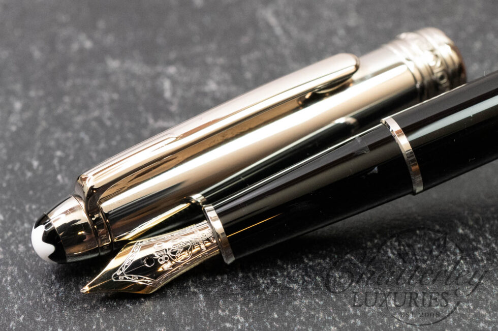 Montblanc 144 Solitaire Doué Stainless Steel Cap Fountain Pen