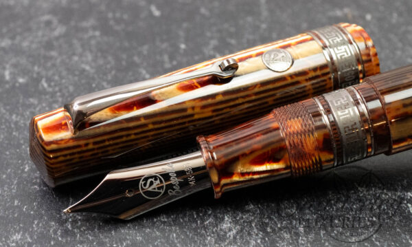 Armando Simoni Club Bologna Extra Bespoke Arco Bronze "Prototype" Ruthenium Trim Fountain Pen