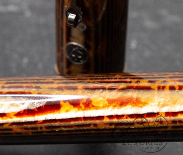 Armando Simoni Club Bologna Extra Bespoke Arco Bronze "Prototype" Ruthenium Trim Fountain Pen - Image 5