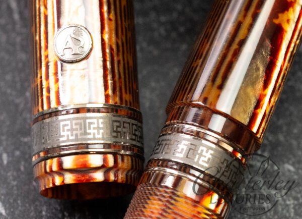 Armando Simoni Club Bologna Extra Bespoke Arco Bronze "Prototype" Ruthenium Trim Fountain Pen - Image 6