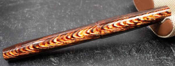 Armando Simoni Club Bologna Extra "The Great Spina" Bespoke Arco Bronze "Spina Di Pesce" Celluloid Fountain Pen - Image 2