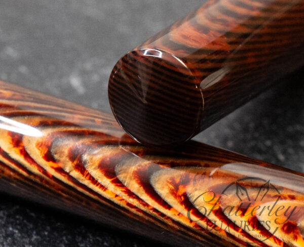 Armando Simoni Club Bologna Extra "The Great Spina" Bespoke Arco Bronze "Spina Di Pesce" Celluloid Fountain Pen - Image 5
