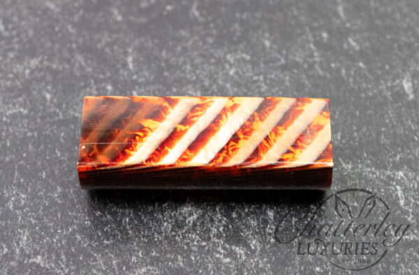 Armando Simoni Club Bologna Extra "The Great Spina" Bespoke Arco Bronze "Spina Di Pesce" Celluloid Fountain Pen - Image 10