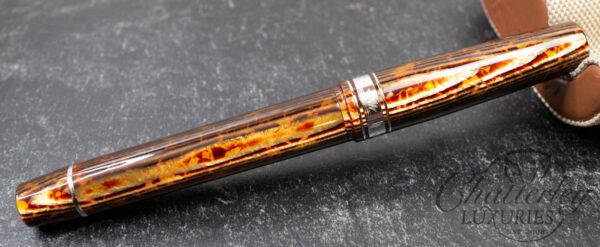 Armando Simoni Club Bologna Extra Three Kings Arco Bronze Celluloid Fountain Pen LE # 1/50 - Image 4