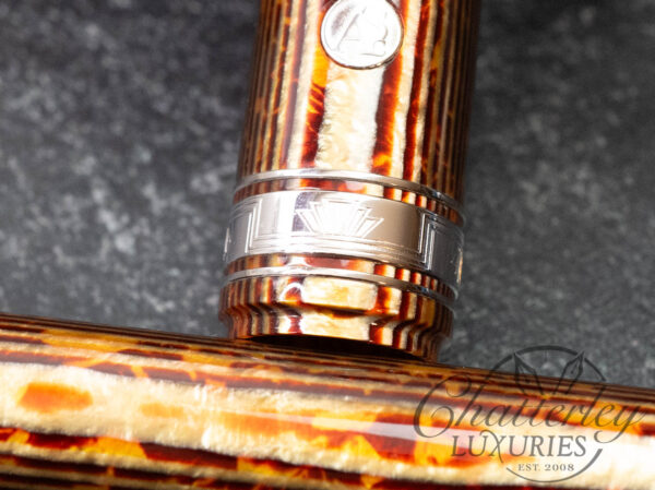 Armando Simoni Club Bologna Extra Three Kings Arco Bronze Celluloid Fountain Pen LE # 1/50 - Image 9