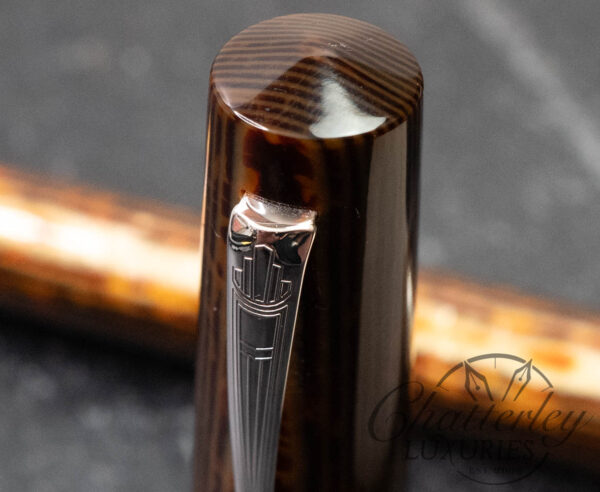Armando Simoni Club Bologna Extra Three Kings Arco Bronze Celluloid Fountain Pen LE # 1/50 - Image 12