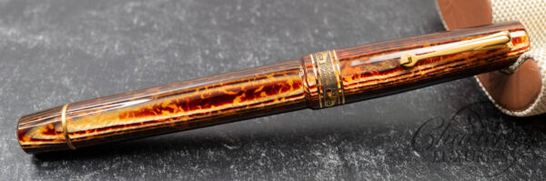 Armando Simoni Club Bologna Extra The Great Gatsby Gold Trim Arco Bronze Celluloid Fountain Pen LE #1/22 - Image 2