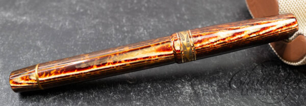 Armando Simoni Club Bologna Extra The Great Gatsby Gold Trim Arco Bronze Celluloid Fountain Pen LE #1/22 - Image 4