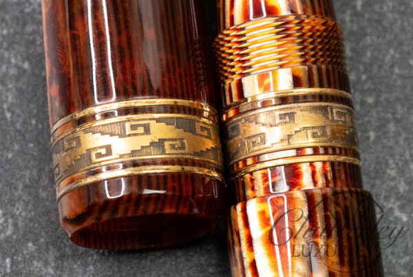 Armando Simoni Club Bologna Extra The Great Gatsby Gold Trim Arco Bronze Celluloid Fountain Pen LE #1/22 - Image 7