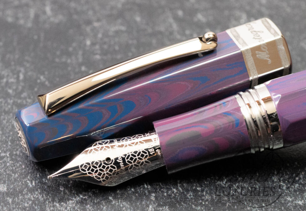 Montegrappa Extra Otto Botanical Limited Edition Fountain Pen Collection - Purple Dahlia #1/8