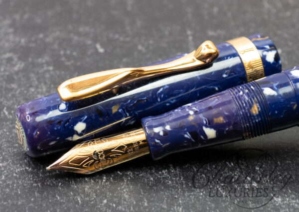 Visconti Lapis Blue Celluloid Voyager Limited Edition Anniversary Fountain Pen