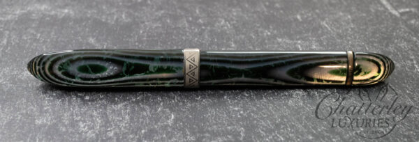 Armando Simoni Club Triangolo Arco Verde "Triangles" Grey Ruthenium Trim Fountain Pen LE #1/10 - Image 2