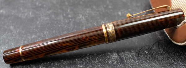 Armando Simoni Club Bologna Medio The Great Gatsby Gold Trim Arco Bronze Celluloid Fountain Pen LE # 1/22 - Image 3