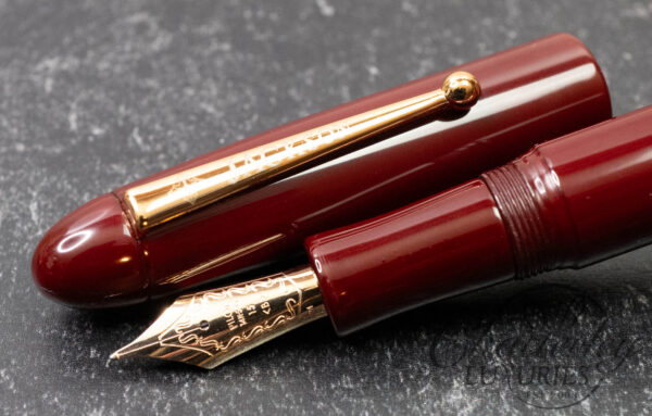 Jackson Pens Red Ebonite & Urushi Torpedo Fountain Pen