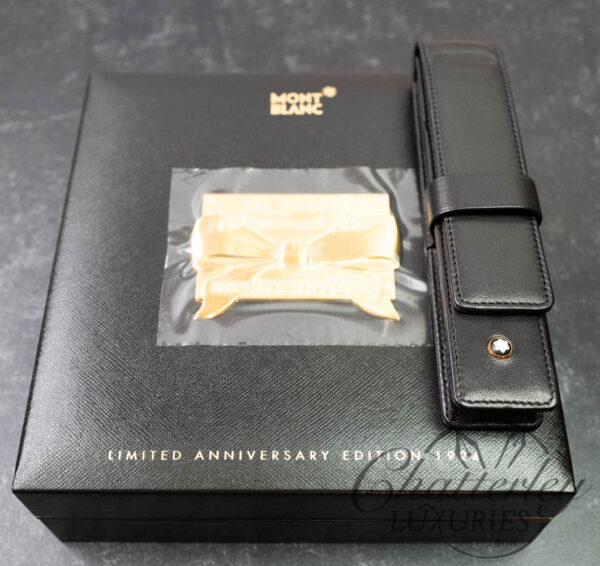 Montblanc Meisterstuck Siena Black 1 Pen Leather Limited Anniversary Edition 1924 Pouch - Image 5