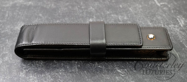 Montblanc Meisterstuck Siena Black 1 Pen Leather Limited Anniversary Edition 1924 Pouch - Image 2