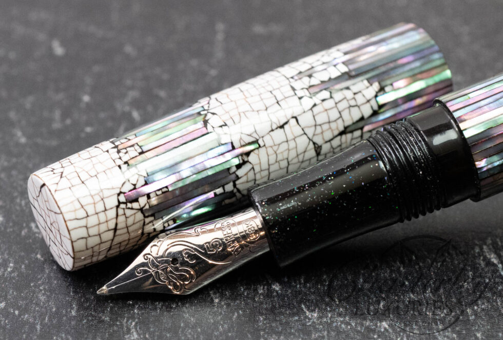 Mr Cypress E-05A Eggshell & Raden Fountain Pen