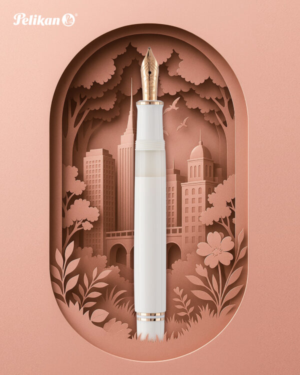 Pelikan Special Edition Souverän® M600 White & Rose Gold Fountain Pen - Image 9
