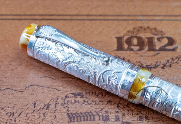 Montegrappa Il Millennio Bassano Del Grappa Sterling Silver Fountain Pen - Image 3