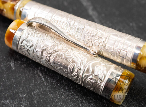 Montegrappa Il Millennio Bassano Del Grappa Sterling Silver Fountain Pen - Image 6