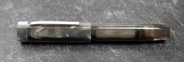 Torelli Tri-Pen Grey Lucite Faceted Fountain Pen - Image 2