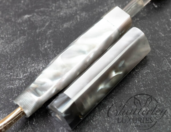 Torelli Tri-Pen Grey Lucite Faceted Fountain Pen - Image 7