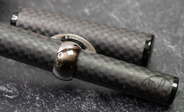 Conklin Mark Twain Matte Carbon Stealth Crescent Filler Fountain Pen - Image 4
