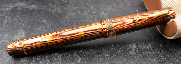 Armando Simoni Club Bologna Extra The Great Gatsby Gold Trim Arco Bronze Celluloid Fountain Pen - Image 2