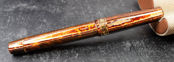 Armando Simoni Club Bologna Extra The Great Gatsby Gold Trim Arco Bronze Celluloid Fountain Pen - Image 4