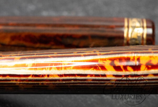 Armando Simoni Club Bologna Extra The Great Gatsby Gold Trim Arco Bronze Celluloid Fountain Pen - Image 7