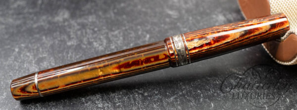 Armando Simoni Club Bologna Extra The Great Gatsby Rhodium Trim Arco Bronze Celluloid Fountain Pen - Image 4