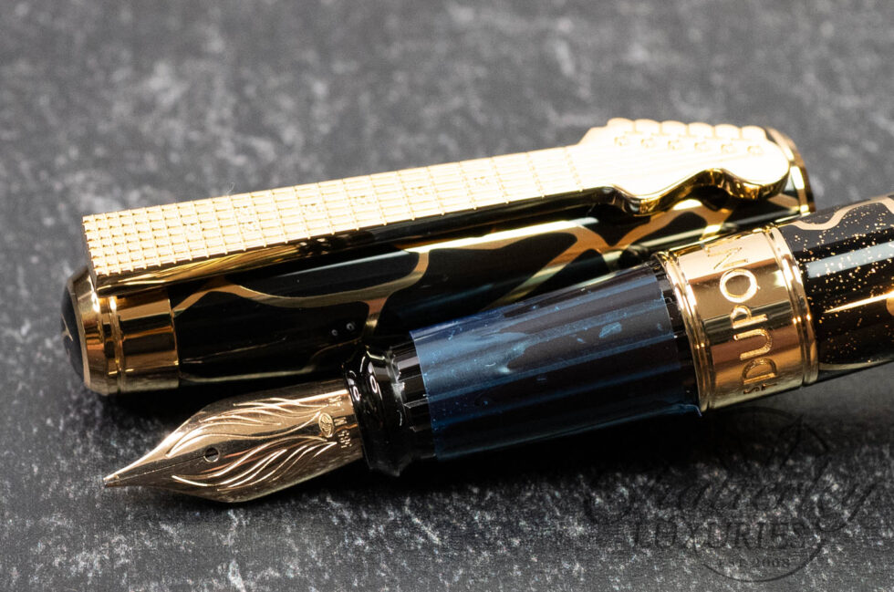 ST Dupont Line D Eternity Fender Black Large Fountain Pen With Médiator Necklace