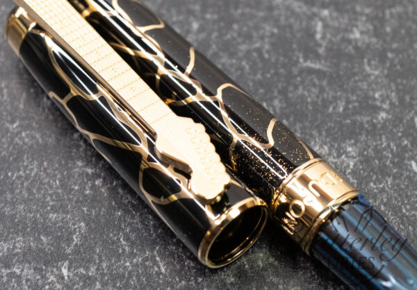 ST Dupont Line D Eternity Fender Black Large Fountain Pen With Médiator Necklace - Image 4
