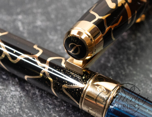 ST Dupont Line D Eternity Fender Black Large Fountain Pen With Médiator Necklace - Image 3