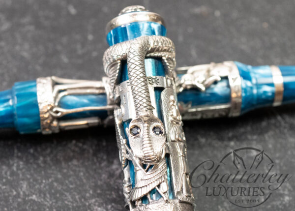 Montegrappa Luxor Blue Nile Limited Edition Vermeil Fountain Pen - Image 8