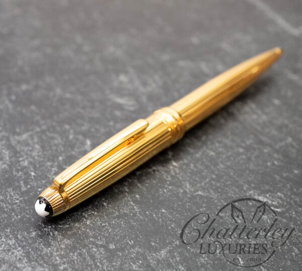 Montblanc Meisterstück 164 Vermeil Solitaire Pinstripe Ballpoint Pen