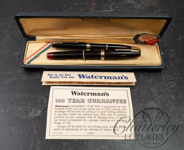 Waterman Hundred Year Red Fountain Pen and Mechanical Pencil Set - Image 8