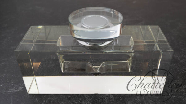 Crystal Ink Well – Faceted Cut Glass Design - Image 2