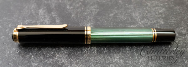 Pelikan M1000 Souverän Green Stripe Fountain Pen - Image 2