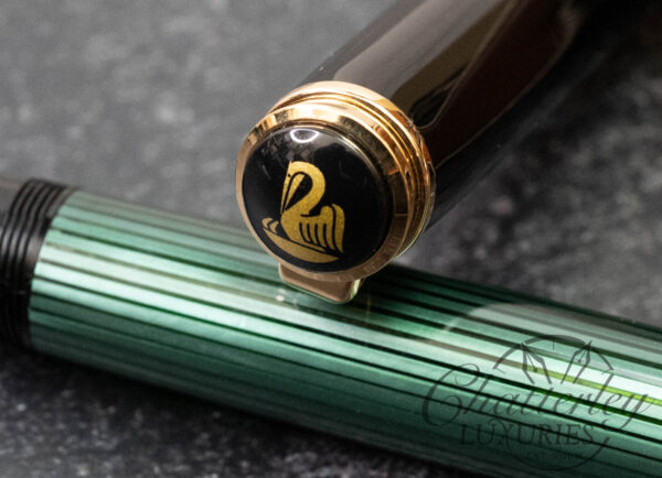Pelikan M1000 Souverän Green Stripe Fountain Pen - Image 3
