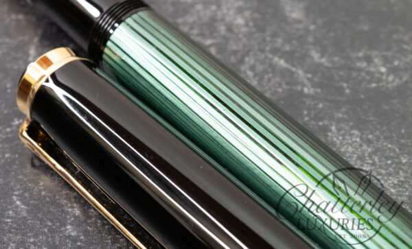 Pelikan M1000 Souverän Green Stripe Fountain Pen - Image 4