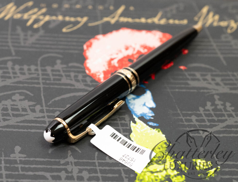 Montblanc Homage to W.A. Mozart Gold Trim Ballpoint Pen (small size)