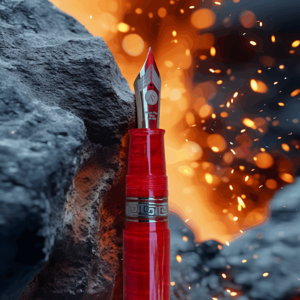 Armando Simoni Club Bologna Extra Flame Red Bespoke Limited Edition Fountain Pen - Image 5