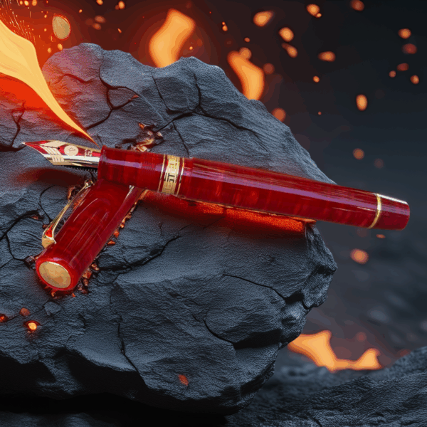 Armando Simoni Club Bologna Extra Flame Red Bespoke Limited Edition Fountain Pen - Image 2